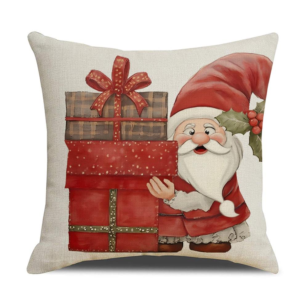 Рождественская наволочка с принтом Полиэстер Домашний Декор для дивана Подушка Праздничная атмосфера Подушка