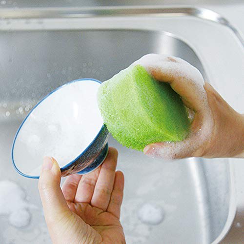 Губка для промышленной кухни Azuma, Водоотводящая, Долговечная, Пенящаяся, TK Цветной набор из 3 штук, Замок Нейлон, Долговечная