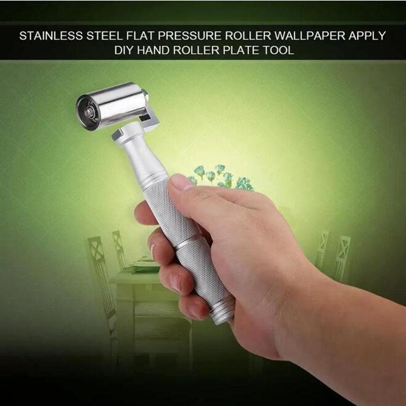 Стальной плоский прижимной валик для зазоров обоев DIY инструмент для прокатки швов обоев малярная пластина ручные валики X5G4 34/40 мм