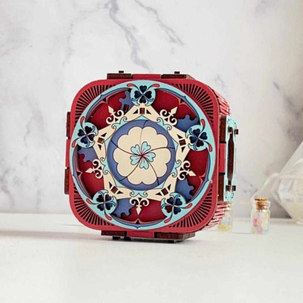 City of Sky 3D Puzzle Music Box Model Kit Assembly Ring Box Music Box Wood Puzzles  Adults