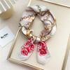 Модный декоративный шарф, повязка для волос, резинка для волос 70, маленький квадратный шарф, шелковый шарф, женский весенне-осенний универсальный маленький шарф, профессиональный шарф