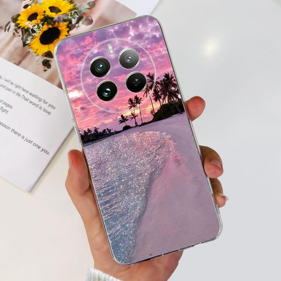 Чехол для Realme 12 Pro Plus RMX3840 Роскошный Расписной Чехол Мягкий Силиконовый Чехол для Телефона Для Realme 12 Pro Realme12 Pro+ Fundas Бампер