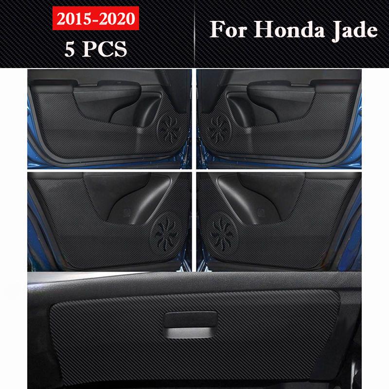 Для Honda Jade 2015-2020 Автомобильные Накладки на Двери от Пинания Кожаная Защита Салона Антигрязевые Наклейки Авто Декоративные Наклейки Аксессуары