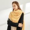 6-Color 2024 Autumn And Winter New Item Solid Color Simple Imitation Cashmere Warm Windproof Scarf, Versatile For Wearing Shawl And Cloak