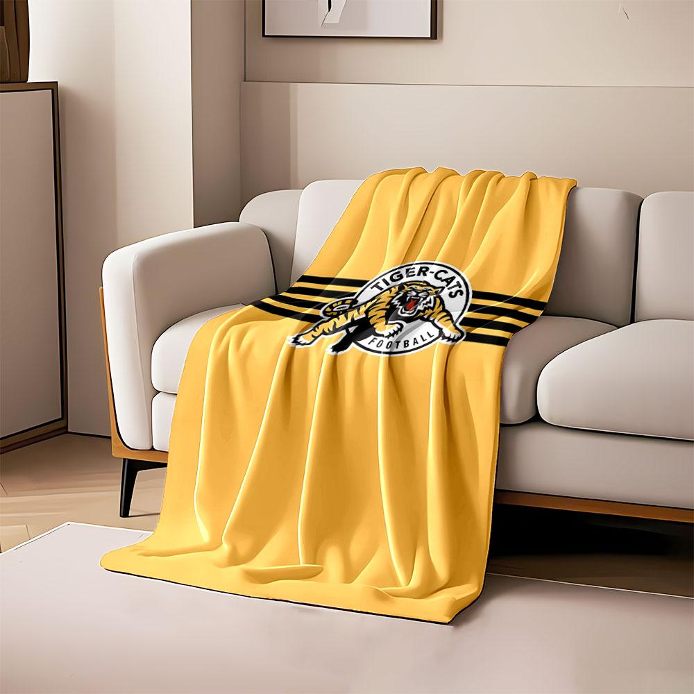 Tiger-Cats Football Logo Blanket print blanket soft and cozy perfect for the living room bed sofa or a nap,gift