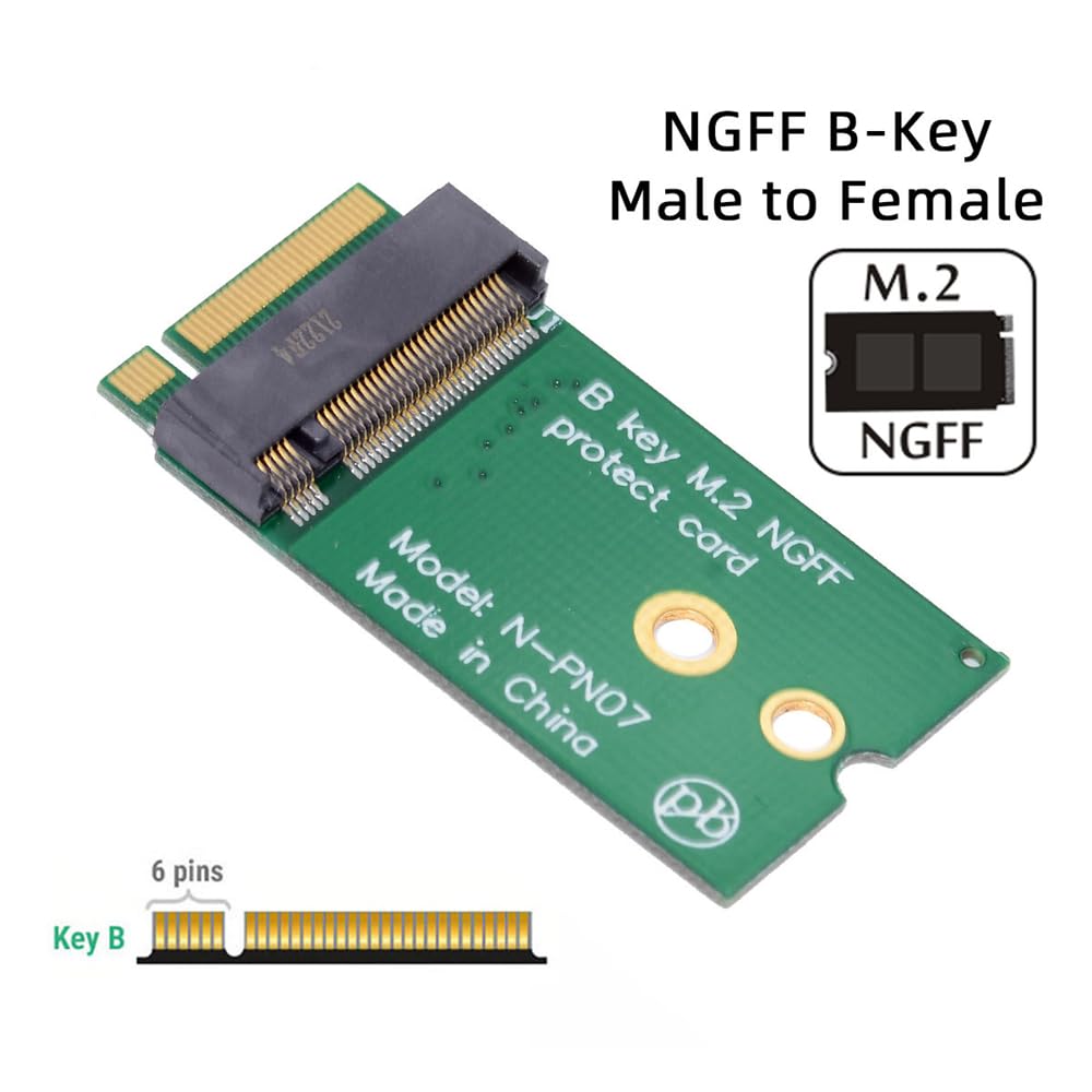 Xiwai Удлинительный адаптер для беспроводной карты NGFF E-key A E-key 22x30 мм до 22x42 мм SSD-удлинитель Папа Мама +