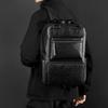 Men's Large Capacity Leather Backpack Business Casual Laptop Bag for Travel