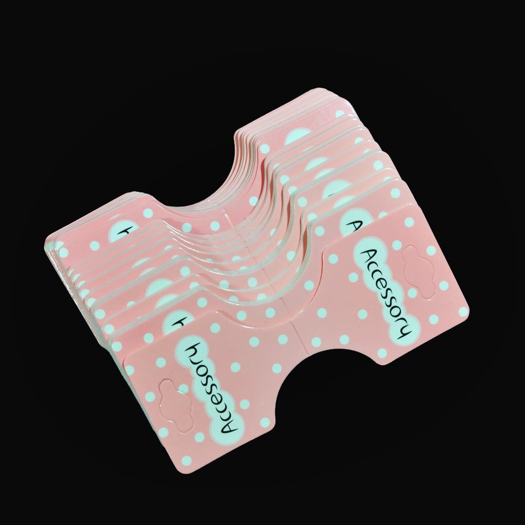 50 шт. бумажная заколка для волос, заколка для ювелирных изделий, упаковка для карточек для демонстрации ювелирных изделий