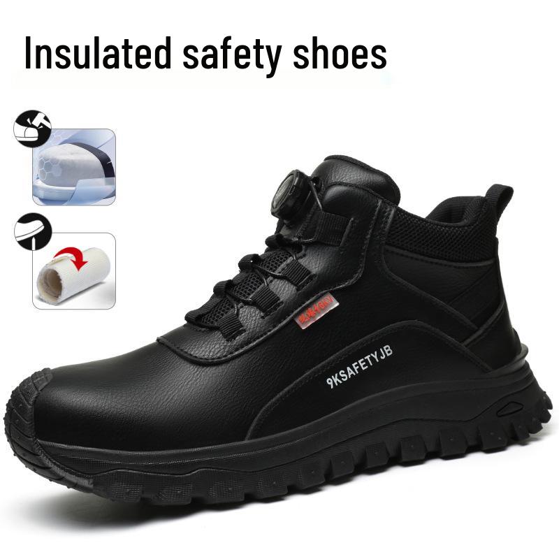 6KV Insulated Anti-Smash & Puncture Microfiber Leather Work Shoes for Electricians – Comfortable & Wear-Resistant Protection