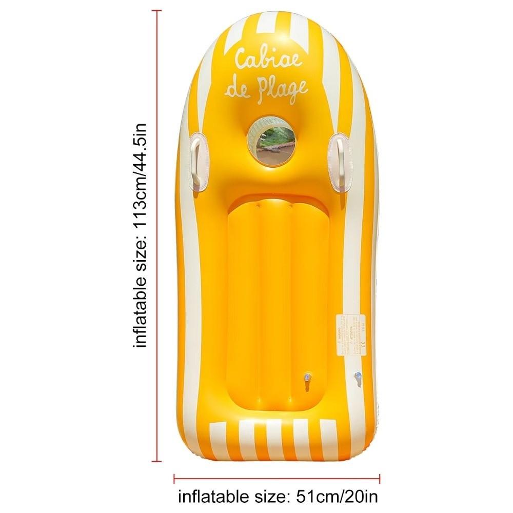 Lightweight Surf Body Board Non Slip Surface Inflatable Swimming Board Learn to Swim