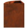 Rustic Corner Planter 30 x 30 x 35 cm Weatherproof Steel