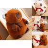 Adorable Capybara Plush Toy For Home Decoration And Cozy Pillow Gifts In White And Brown
