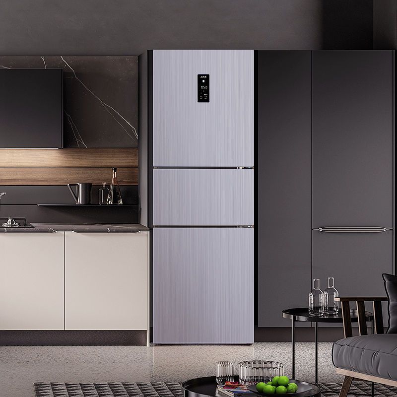 Thickened Brushed Metal Sticker Stainless Steel Kitchen Cabinet Refrigerator Self-adhesive Wallpaper Waterproof Home Decoration