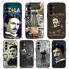 Модный Художественный Чехол для Телефона Никола Тесла Крутой Для Samsung Galaxy S26 S25 S24 S23 S22 S21 Plus Ultra Note20 Мягкий Черный