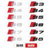 ABS Car Body Rear Trunk S3 S4 S5 S6 S7 S8 Emblem Sticker for Audi Sline A4 A5 S3 S5 A3 8p 8v b6 b8 S8 S4 B9 C7 Auto Accessories