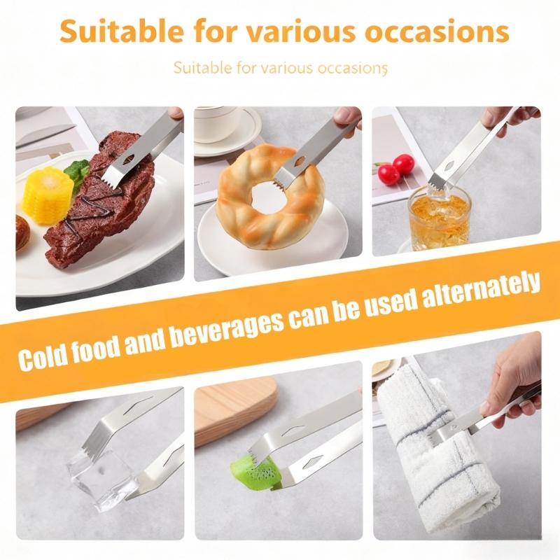 Premium Nonrust Steel Bartending Tool Set With Ice Tongs Pour Spouts And Measuring Cup For Home Pubs Cocktails Making