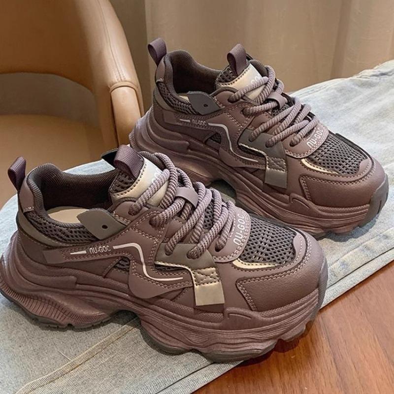 Женские кроссовки «папины кроссовки» новые весенне-осенние модели универсальные на толстой подошве увеличивающие рост повседневные женские туфли легкие спортивные туфли