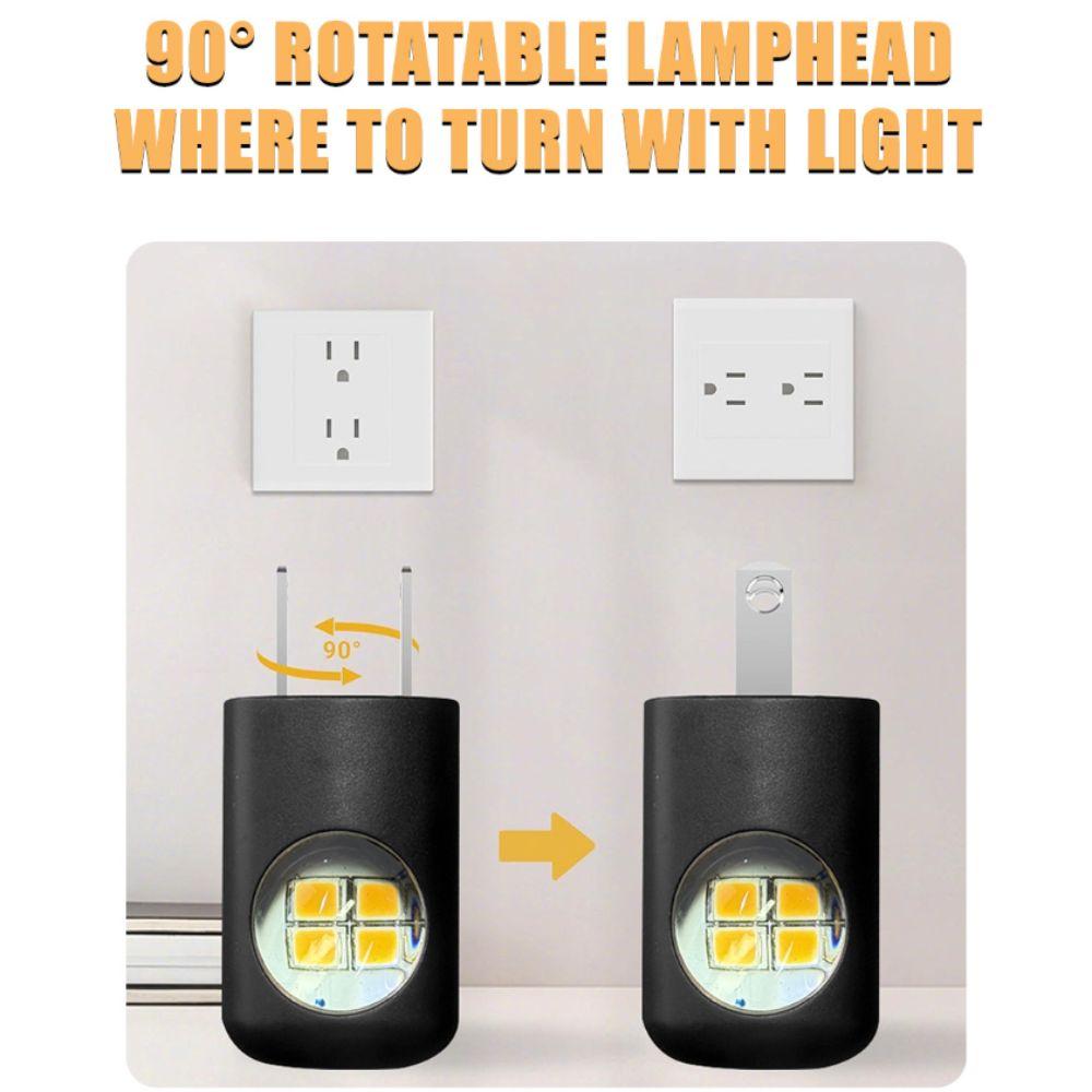 Dusk To Dawn Wall Night Lamp Plug In Design Night Light Plug LED Room Lamp Bathroom Lighting