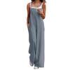 Women's Summer Boho Casual Jumpsuits Wide Leg Overalls Floral Print Baggy Rompers with Pocket