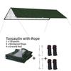 Waterproof PE Sun Shelter 120GSM Tarpaulin Rectangle Sunshade Protection Outdoor Canopy Garden Shade Sail Awning Shade Cloth