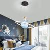 Nordic Planet Lamp Детская Люстра Блуждающая Земля Юпитер Спальня Астронавт Звездное Небо