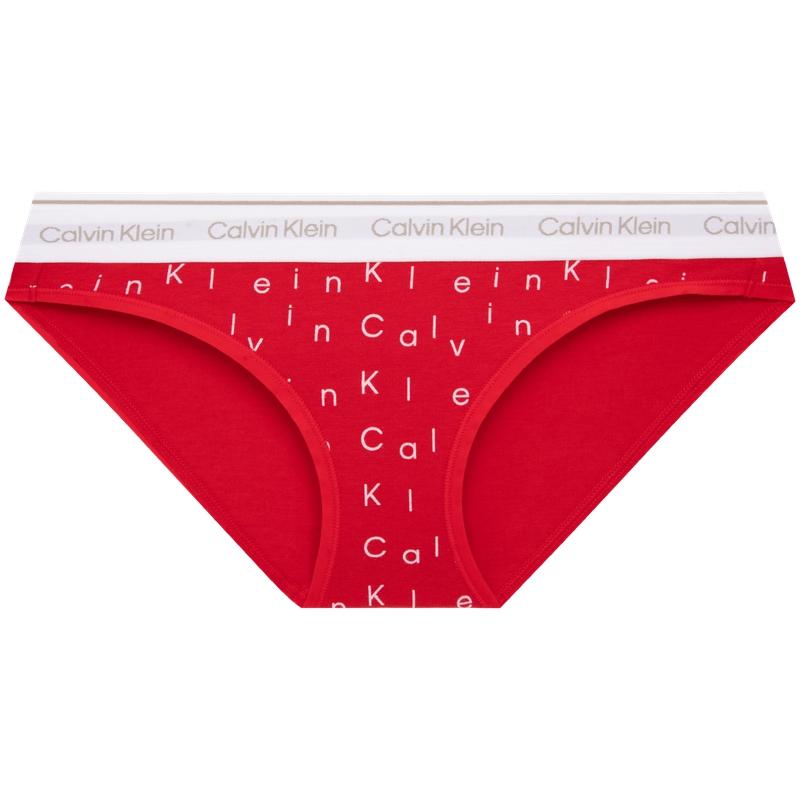 Calvin Klein Удобные хлопковые сексуальные трусики-бикини с принтом знаков зодиака, женское нижнее белье QP3018O