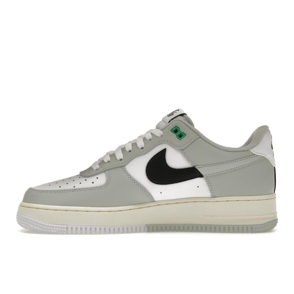 Nike Air Force 1 07 LV8 Split - Светло-серебристые мужские кроссовки Серый Черный Белый DZ2522-001