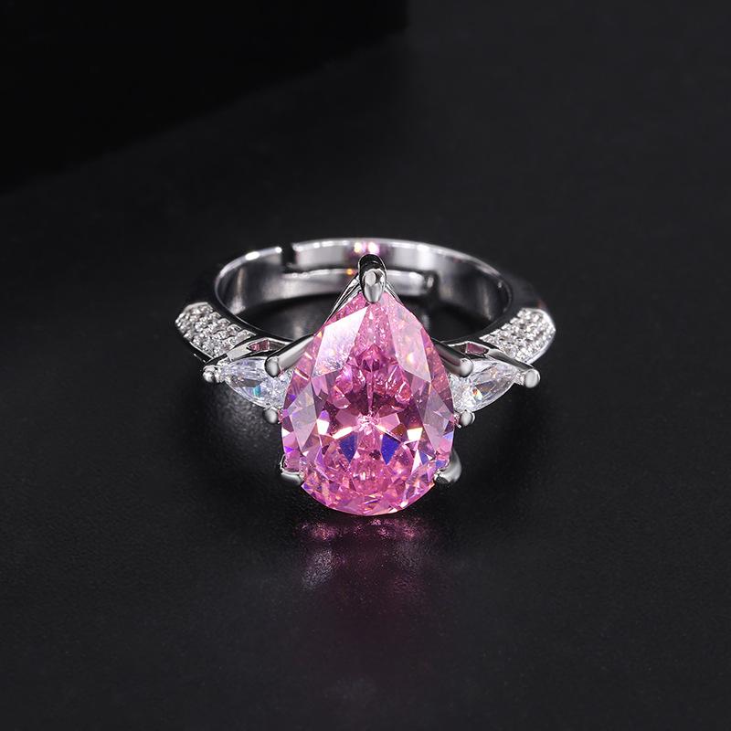 Кольцо с драгоценным камнем Параиба, горячая распродажа, изумрудное кольцо на указательный палец, модное роскошное кольцо