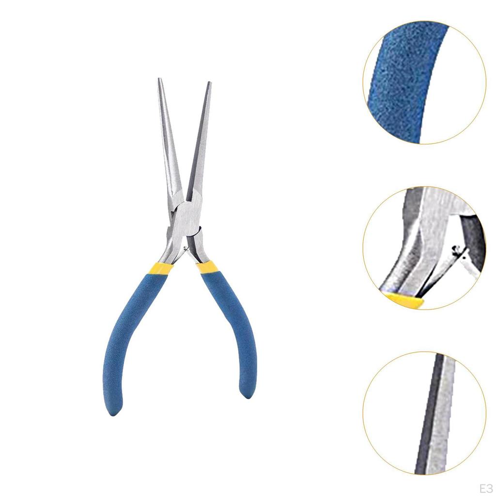 Плоскогубцы для изготовления ювелирных изделий Инструмент для сережек и ожерелий Бисероплетение Хобби Работа 150 мм Сталь