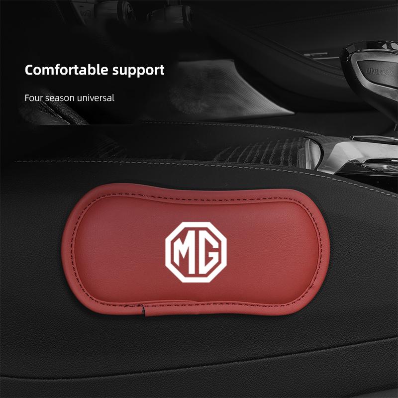 Car Interior Leg Knee Rest Pads Leather Cushion For MG ZS 5 7 6 Cyberster MG4 EV ES5 HS ONE GT GS MG3 EZS 3SW MARVEL-R Scorpio zai0