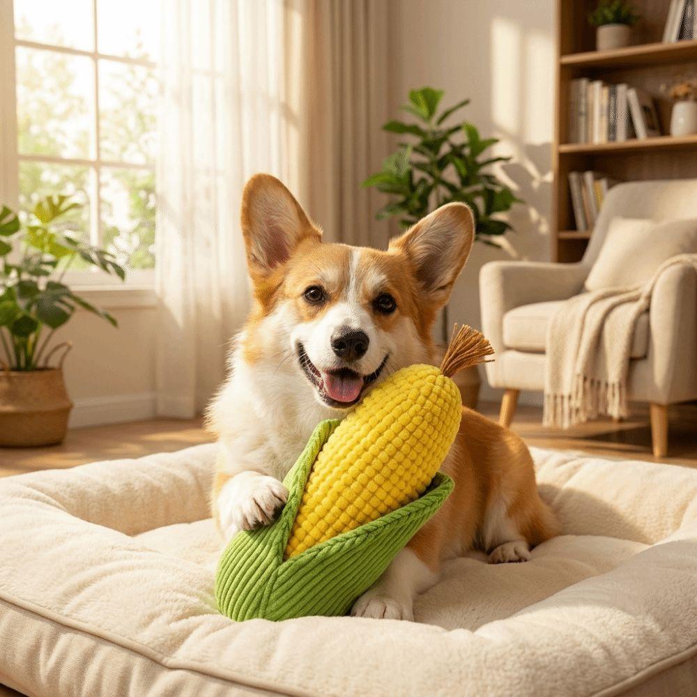 Bite-resistant Chew Squeak Toy Sounding Pet Training Toy Durable Dog Plush Chew Toy Teeth Cleaning