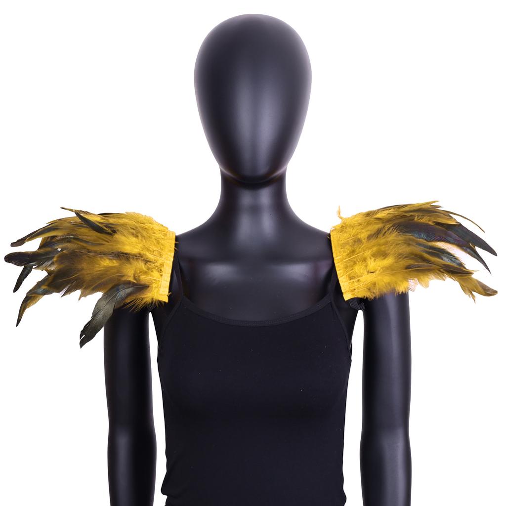 Плечевые накладки из перьев, Праздничные вечеринки, Бальные шали для выступлений, Готический стиль, Ролевые игры, Бальные аксессуары, Костюмы на Хэллоуин