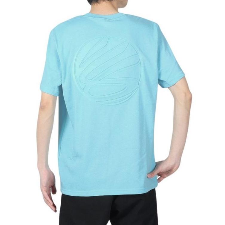 Under Armour Curry Emboss HW T-shirt 'Mint Blue' Men's 1383378-914