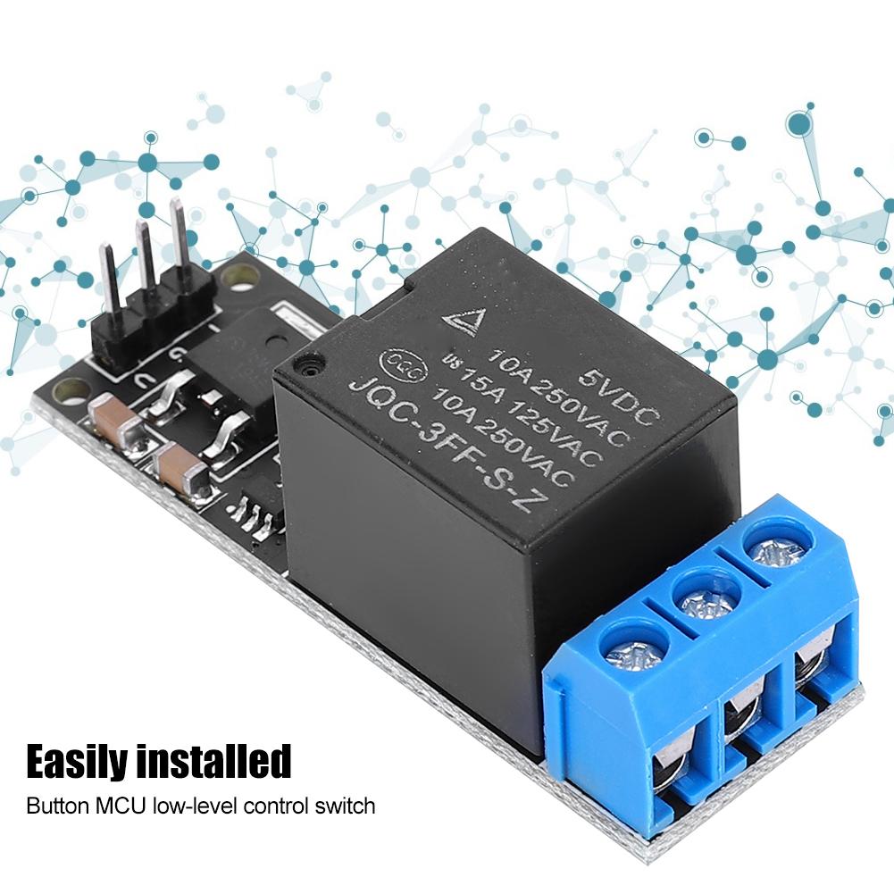 1-канальный бистабильный самоблокирующийся триггерный модуль, кнопка MCU, реле низкого уровня, 12 В