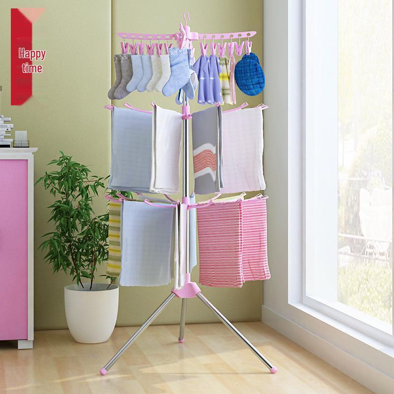 Складная сушилка для детской одежды и полотенец – Мобильная, компактная для использования на балконе
