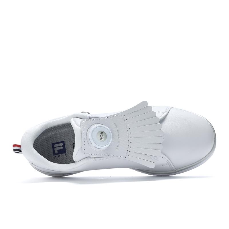 Fila Производительность Простой Однотонный Универсальный Слипоны Прочные Низкие Гольф Кроссовки Женские кроссовки Белый A12W431703FWN