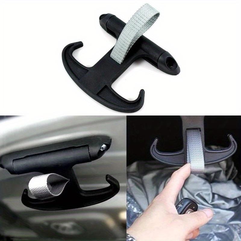 Car Trunk Hook Portable High-strength Plastic Hidden Hook Cargo Rack Sundries Storage Multifunctional Horn Hook Spare Box Horn Hook with Screws