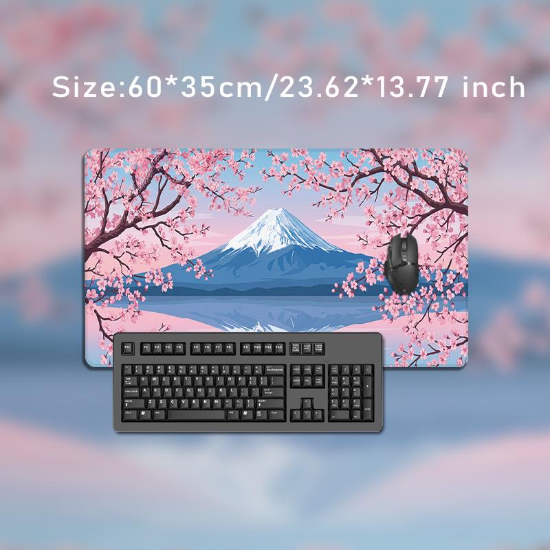 Sakura Snow Mount Fuji Mouse Pad Gaming printon demand Home Custom HD Mousepad XXL Natural Rubber Office Soft Desktop Mouse Pad