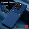 Rugged Protective Cover For Realme C61 C63 C67 4G Case Built-in Car Magnetic Suction Holder Phone Coque Fundas