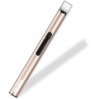 REIDEA Электронная зажигалка для свечей Arc Windproof Беспламенная USB-зажигалка с кнопкой безопасности для домашней кухни Champagne Gold S4