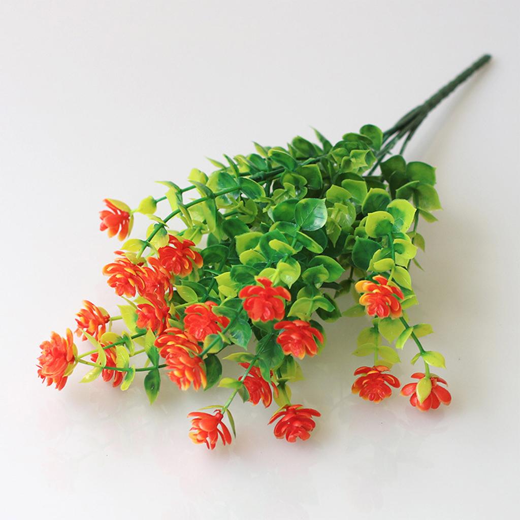 Камелия Роза Пластиковые искусственные цветы Искусственный цветок Кукуруза Цветок Оранжевый Красный