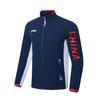 Li Ning Outdoor Casual Sports Zip Stand Collar Long Sleeve Jacket Men Jacket Guangdong-Blue AYYT001-3