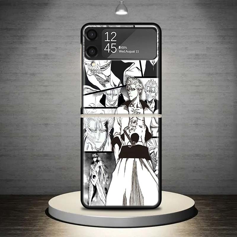 Чехол для телефона Grimmjow 6 Bleach для Samsung Galaxy Z Flip 7 6 5 4 3 5G Ударопрочный чехол Z Flip7 Flip6 ZFlip5 Flip3 Flip4 Роскошный She