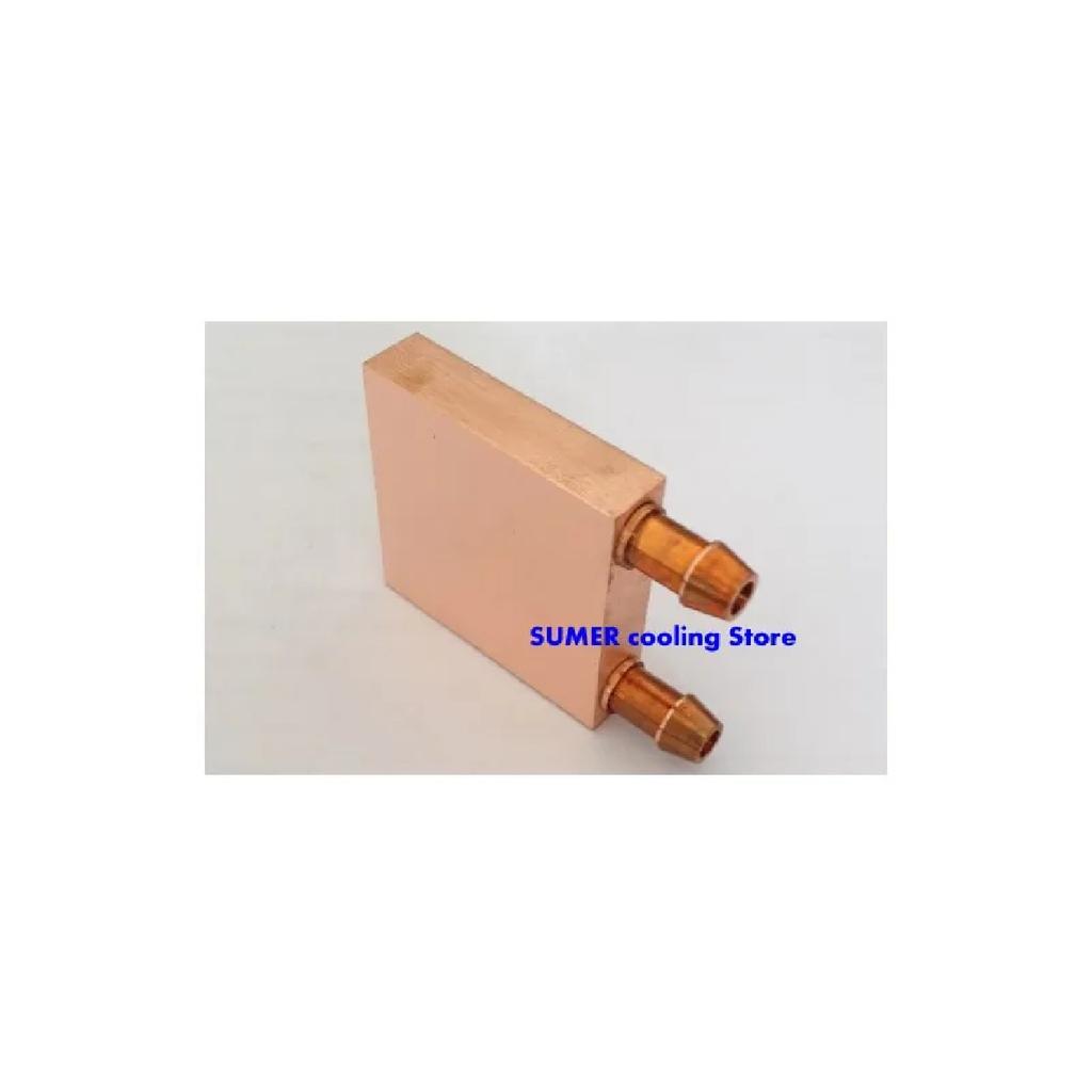Copper Water Cooling Block 40*40mm Use For CPU Radiator Graphics GPU Water Cooling Block Liquid Water Cooler Heat Sink PC Laptop