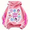 KPop Demon Hunters Print Children's Hoodies Tops Boy Girls Coat Casual Sweatshirr Pink Child 3-14 Year the Spring Autumn