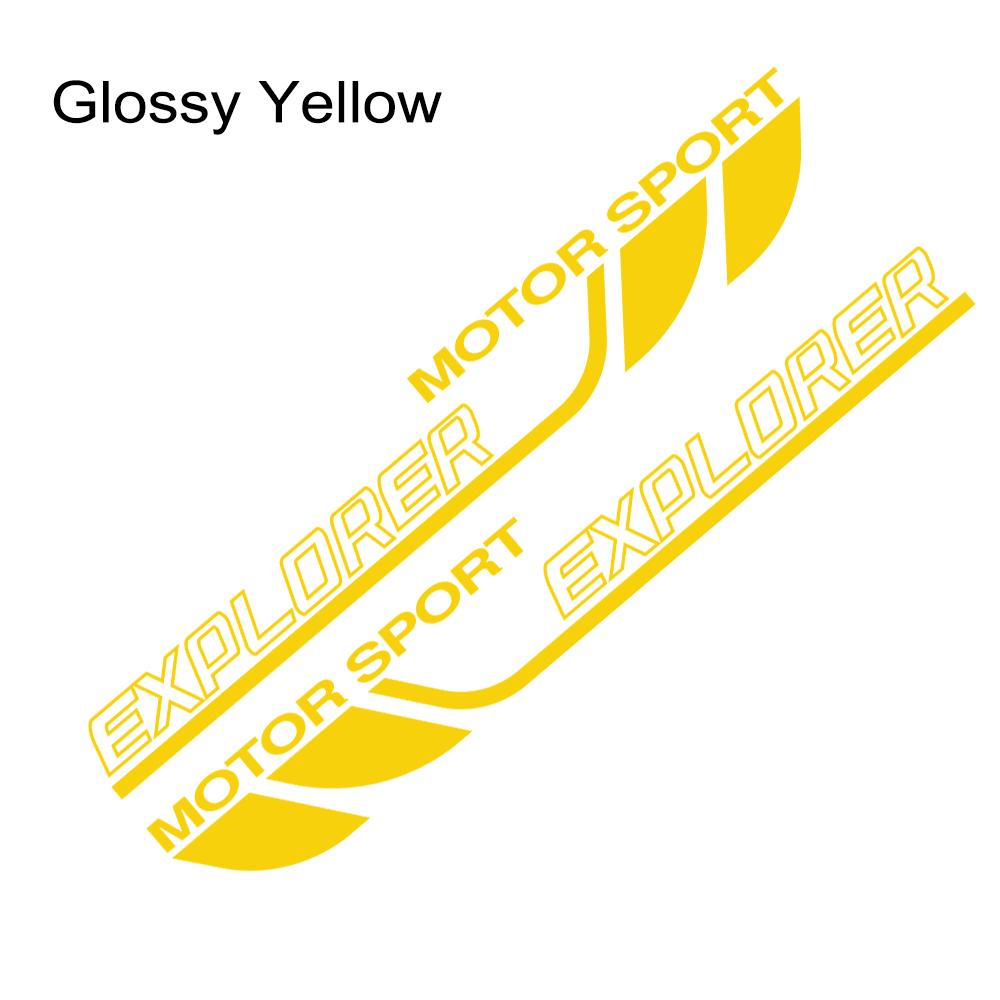 Для Ford Explorer 2 шт. гоночный автомобиль стильные боковые наклейки на дверь авто виниловая пленка наклейка тюнинг