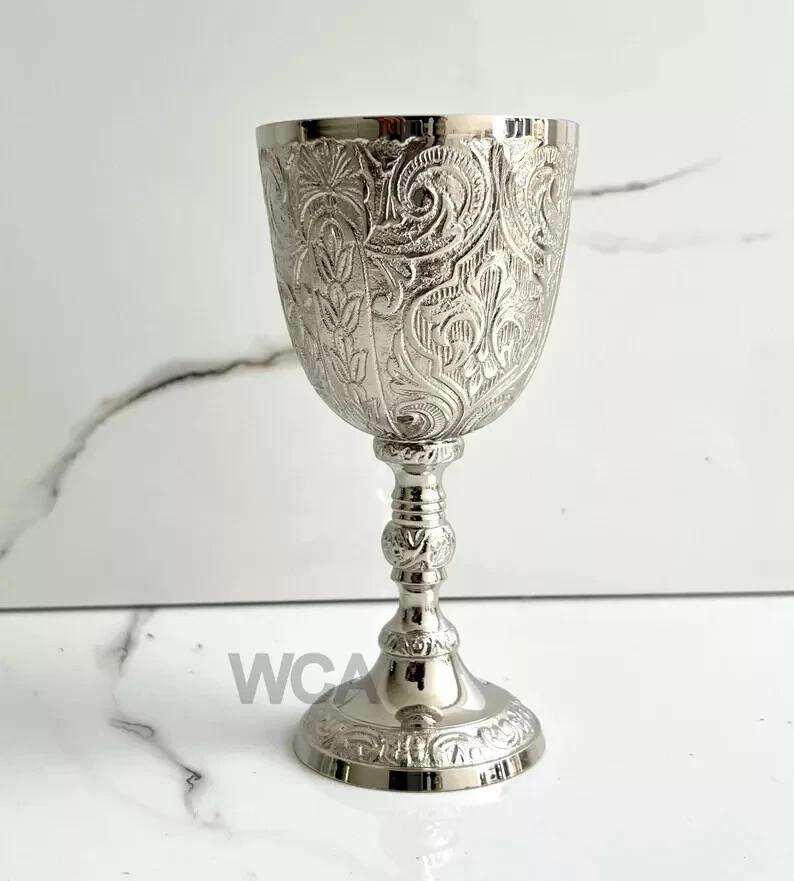 Wine Cup Royal King Goblet Embossed Wine Chalice Gift For Christmas,