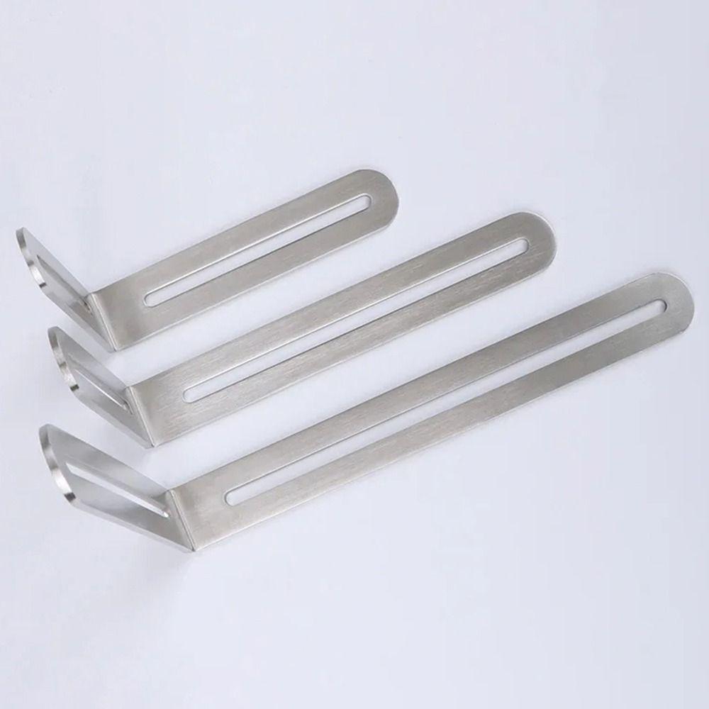 1/2Pcs Stainless Steel Angle Bracket Shelf Support Bracket Cabinet Screens Wall