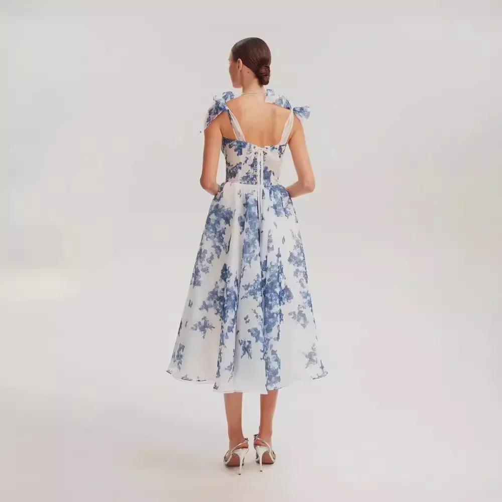 Вечернее платье Fairy с открытыми плечами из органзы 2024 для женщин