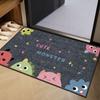 Cartoon Door Mat Entryway Anti-Slip Washable Crystal Velvet Floor Home Hallway Indoor Outdoor Use